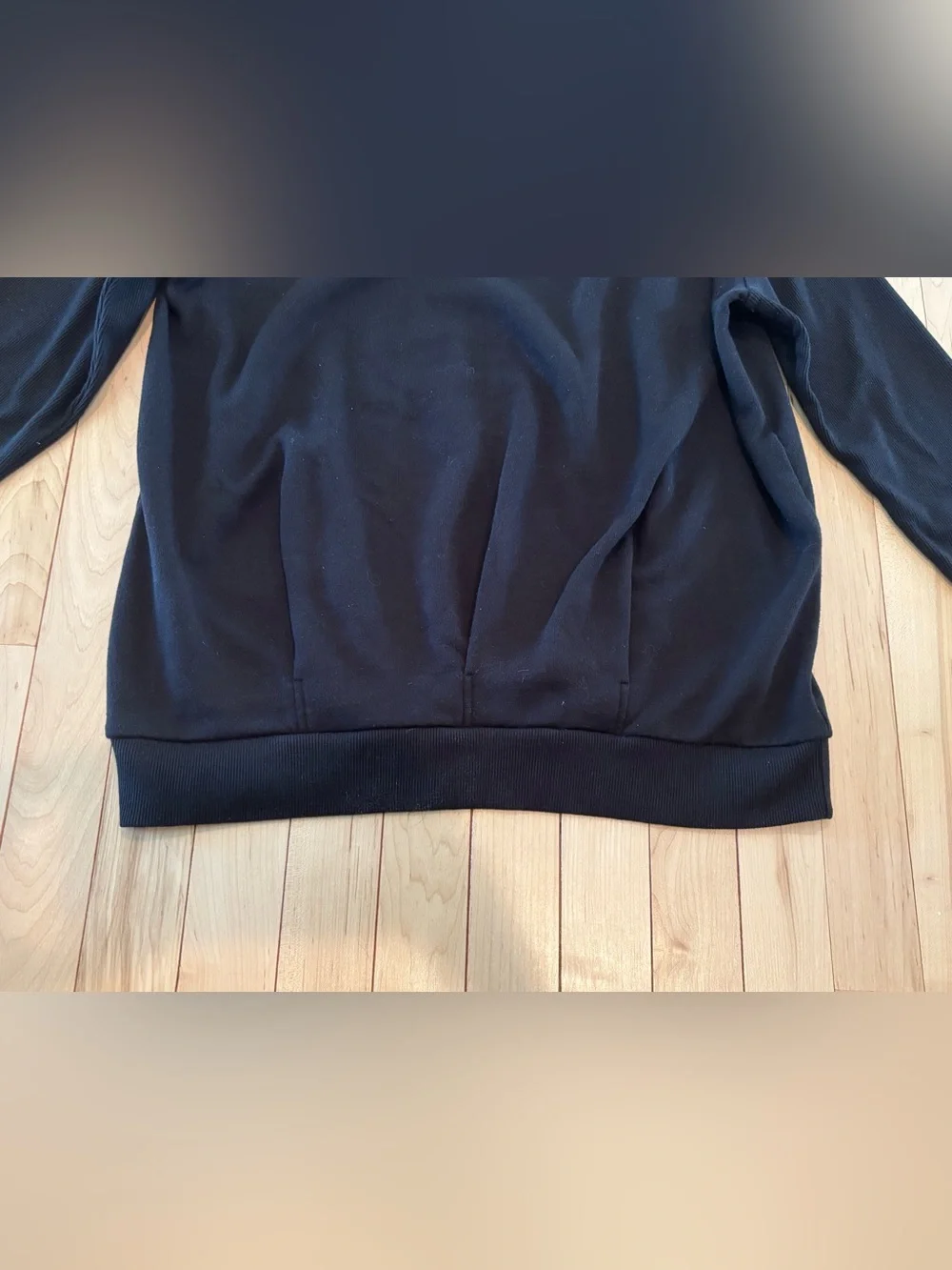 Alo Yoga Clarity Sweatshirt Mock Neck Black Medium